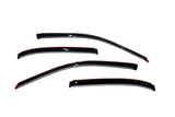 AVS 01-05 Honda Civic Ventvisor In-Channel Front & Rear Window Deflectors 4pc - Smoke AVS Wind Deflectors  AXOPROS