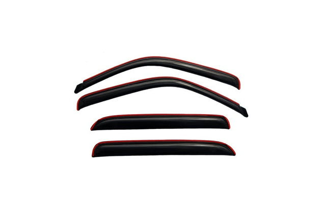 AVS 02-06 Cadillac Escalade EXT Ventvisor In-Channel Front & Rear Window Deflectors 4pc - Smoke AVS Wind Deflectors  AXOPROS
