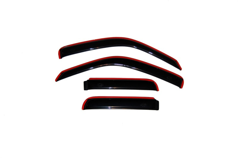 AVS 02-07 Jeep Liberty Ventvisor In-Channel Front & Rear Window Deflectors 4pc - Smoke AVS Wind Deflectors  AXOPROS