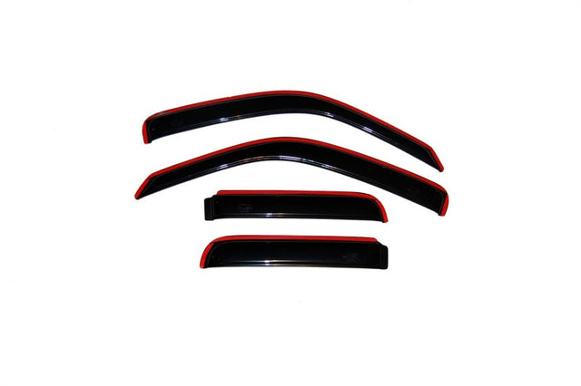 AVS 02-07 Jeep Liberty Ventvisor In-Channel Front & Rear Window Deflectors 4pc - Smoke AVS Wind Deflectors  AXOPROS