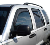 AVS 02-07 Jeep Liberty Ventvisor In-Channel Front & Rear Window Deflectors 4pc - Smoke AVS Wind Deflectors  AXOPROS