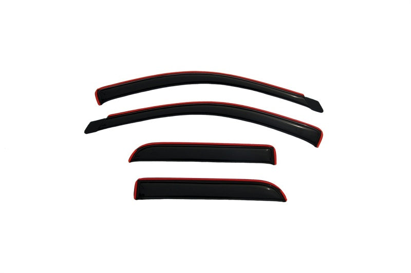 AVS 02-08 Dodge RAM 1500 Quad Cab Ventvisor In-Channel Front & Rear Window Deflectors 4pc - Smoke AVS Wind Deflectors  AXOPROS