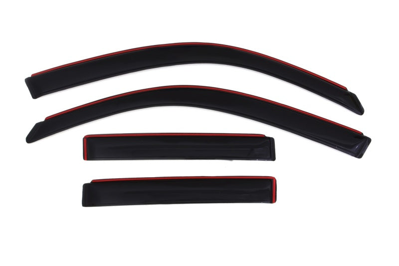 AVS 03-09 Toyota 4Runner Ventvisor In-Channel Front & Rear Window Deflectors 4pc - Smoke AVS Wind Deflectors  AXOPROS