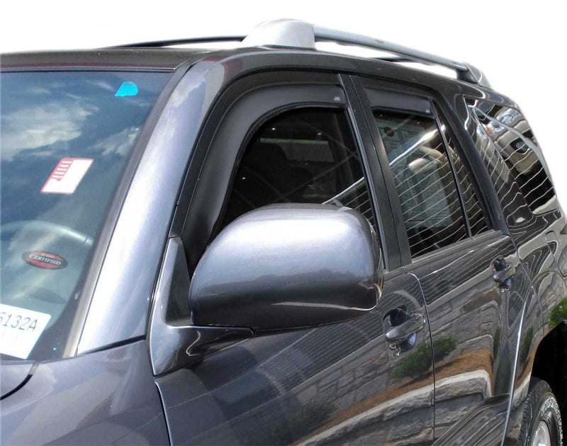 AVS 03-09 Toyota 4Runner Ventvisor In-Channel Front & Rear Window Deflectors 4pc - Smoke AVS Wind Deflectors  AXOPROS
