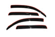 AVS 05-15 Toyota Tacoma Double Cab Ventvisor In-Channel Front & Rear Window Deflectors 4pc - Smoke AVS Wind Deflectors  AXOPROS