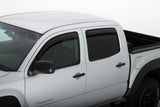 AVS 05-15 Toyota Tacoma Double Cab Ventvisor In-Channel Front & Rear Window Deflectors 4pc - Smoke AVS Wind Deflectors  AXOPROS