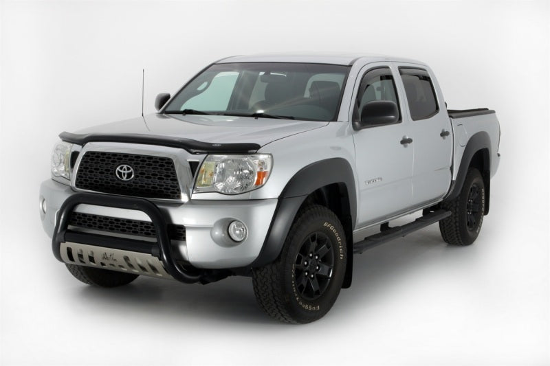 AVS 05-15 Toyota Tacoma Double Cab Ventvisor In-Channel Front & Rear Window Deflectors 4pc - Smoke AVS Wind Deflectors  AXOPROS