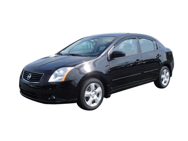 AVS 07-12 Nissan Sentra Ventvisor Outside Mount Window Deflectors 4pc - Smoke AVS Wind Deflectors  AXOPROS