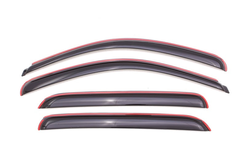AVS 07-13 Chevy Avalanche Ventvisor In-Channel Front & Rear Window Deflectors 4pc - Smoke AVS Wind Deflectors  AXOPROS