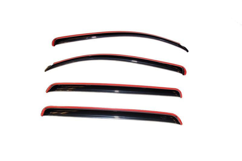 AVS 07-18 Toyota Tundra Crewmax Ventvisor In-Channel Front & Rear Window Deflectors 4pc - Smoke AVS Wind Deflectors  AXOPROS
