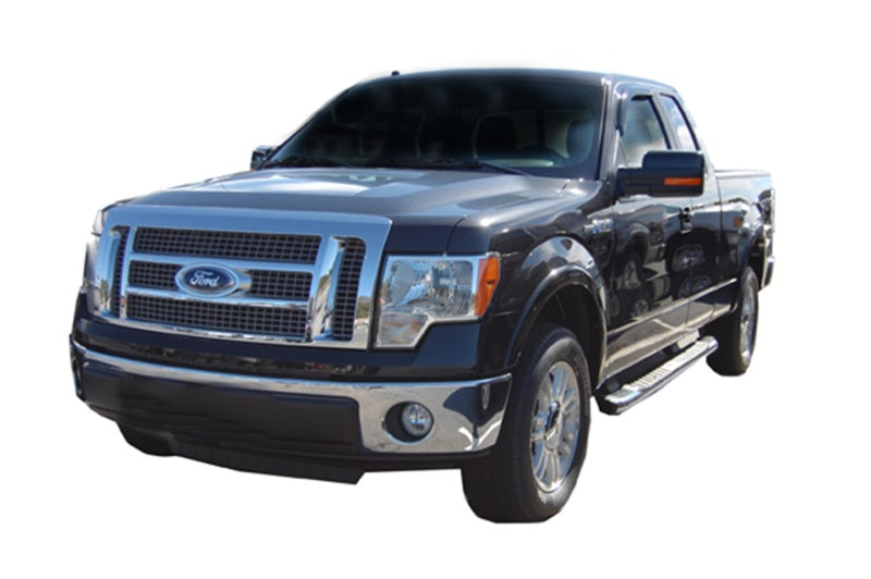 AVS 09-14 Ford F-150 Standard Cab Ventvisor Outside Mount Window Deflectors 2pc - Smoke AVS Wind Deflectors  AXOPROS