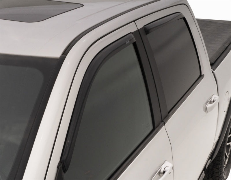 AVS 09-18 Dodge RAM 1500 Crew Cab Ventvisor In-Channel Front & Rear Window Deflectors 4pc - Smoke AVS Wind Deflectors  AXOPROS
