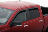 AVS 09-18 Dodge RAM 1500 Crew Cab Ventvisor In-Channel Front & Rear Window Deflectors 4pc - Smoke AVS Wind Deflectors  AXOPROS