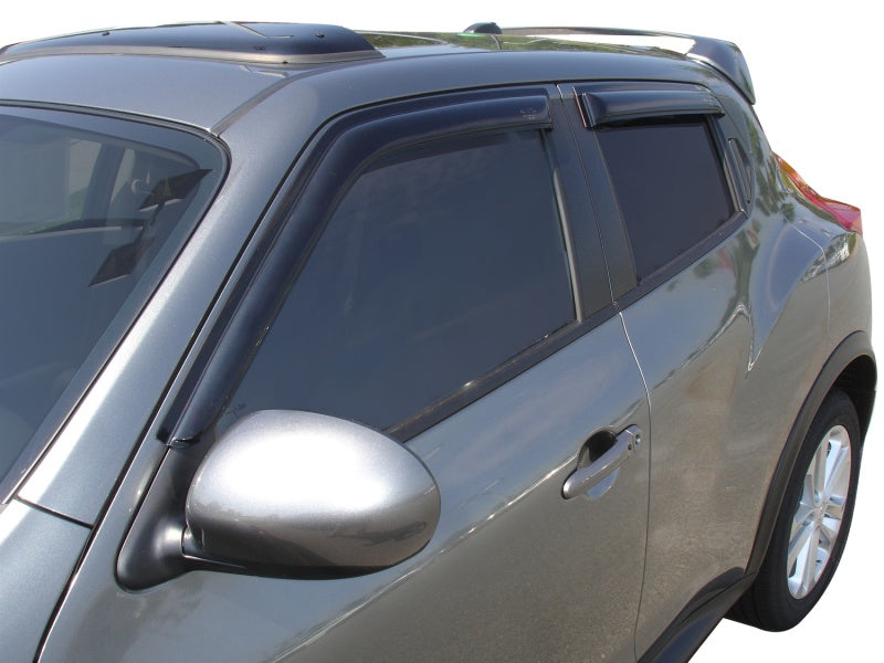 AVS 10-18 Nissan Juke Ventvisor Outside Mount Window Deflectors 4pc - Smoke AVS Wind Deflectors  AXOPROS