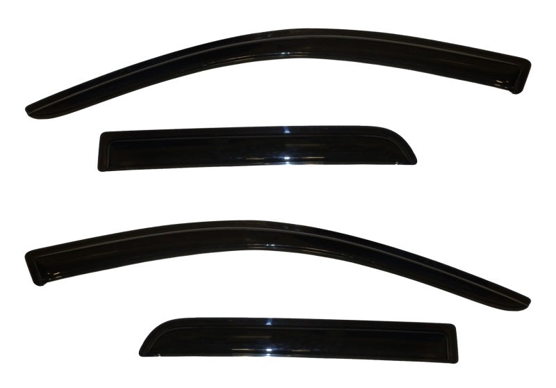 AVS 11-13 Mitsubishi Outlander Sport Ventvisor Outside Mount Window Deflectors 4pc - Smoke AVS Wind Deflectors  AXOPROS
