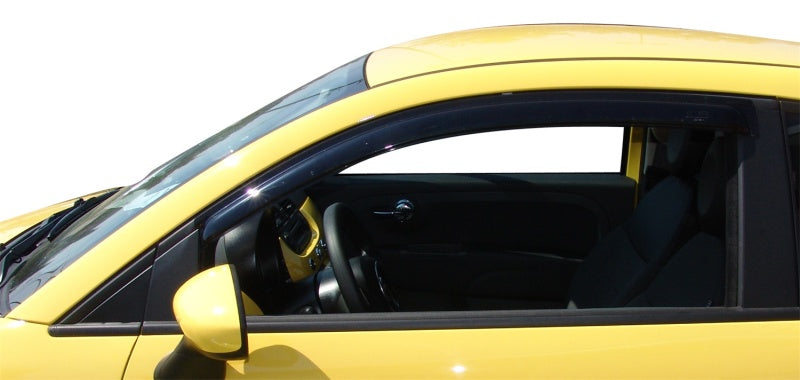 AVS 11-17 Fiat 500 Ventvisor Outside Mount Window Deflectors 2pc - Smoke AVS Wind Deflectors  AXOPROS