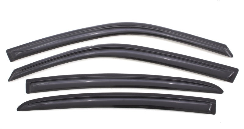 AVS 11-18 Dodge Charger Ventvisor Outside Mount Window Deflectors 4pc - Smoke AVS Wind Deflectors  AXOPROS