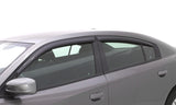 AVS 11-18 Dodge Charger Ventvisor Outside Mount Window Deflectors 4pc - Smoke AVS Wind Deflectors  AXOPROS