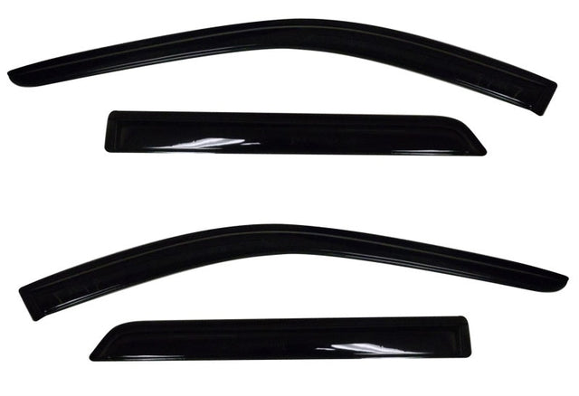 AVS 11-18 Dodge Durango Ventvisor Outside Mount Window Deflectors 4pc - Smoke AVS Wind Deflectors  AXOPROS