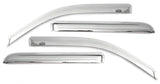 AVS 11-18 Jeep Grand Cherokee Ventvisor Outside Mount Front & Rear Window Deflectors 4pc - Chrome AVS Wind Deflectors  AXOPROS