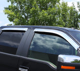 AVS 11-18 Jeep Grand Cherokee Ventvisor Outside Mount Front & Rear Window Deflectors 4pc - Chrome AVS Wind Deflectors  AXOPROS