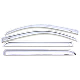 AVS 11-18 Jeep Grand Cherokee Ventvisor Outside Mount Front & Rear Window Deflectors 4pc - Chrome AVS Wind Deflectors  AXOPROS