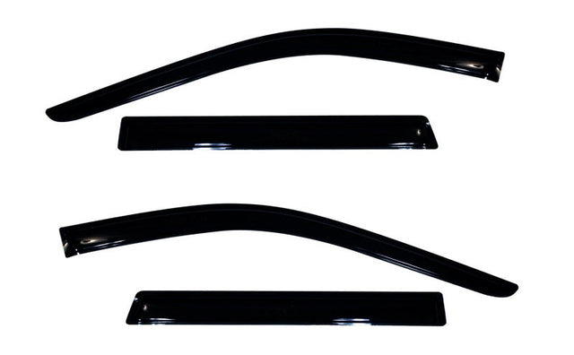 AVS 11-18 Jeep Grand Cherokee Ventvisor Outside Mount Window Deflectors 4pc - Smoke AVS Wind Deflectors  AXOPROS