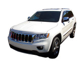 AVS 11-18 Jeep Grand Cherokee Ventvisor Outside Mount Window Deflectors 4pc - Smoke AVS Wind Deflectors  AXOPROS