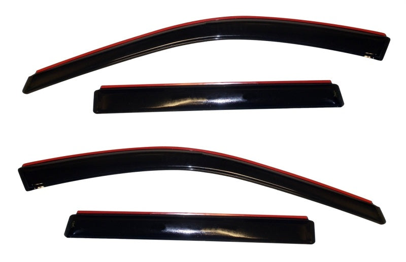 AVS 11-18 Jeep Grand Cherokee (Not L Model) Ventvisor In-Chnl FRT & RR Window Deflectors 4pc - Smk AVS Wind Deflectors  AXOPROS