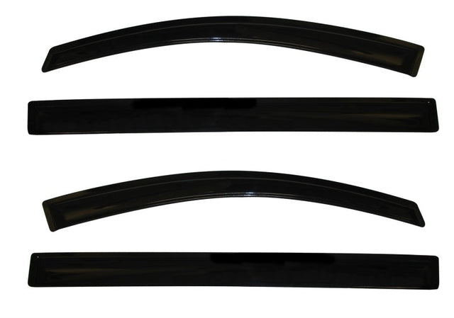 AVS 11-18 Toyota Sienna Ventvisor Outside Mount Window Deflectors 4pc - Smoke AVS Wind Deflectors  AXOPROS