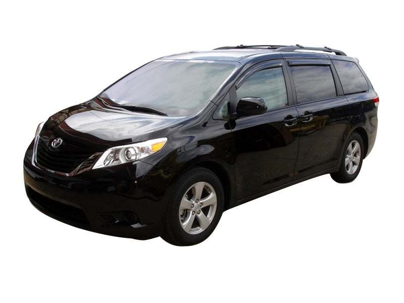 AVS 11-18 Toyota Sienna Ventvisor Outside Mount Window Deflectors 4pc - Smoke AVS Wind Deflectors  AXOPROS