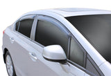 AVS 12-15 Honda Civic Ventvisor Outside Mount Window Deflectors 4pc - Smoke AVS Wind Deflectors  AXOPROS
