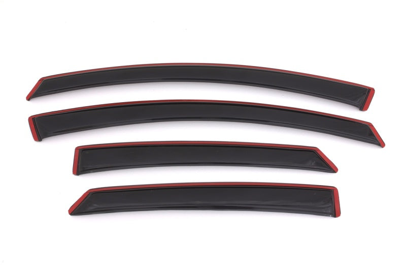 AVS 13-18 Ford Fusion Ventvisor In-Channel Front & Rear Window Deflectors 4pc - Smoke AVS Wind Deflectors  AXOPROS