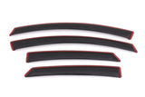 AVS 13-18 Ford Fusion Ventvisor In-Channel Front & Rear Window Deflectors 4pc - Smoke AVS Wind Deflectors  AXOPROS