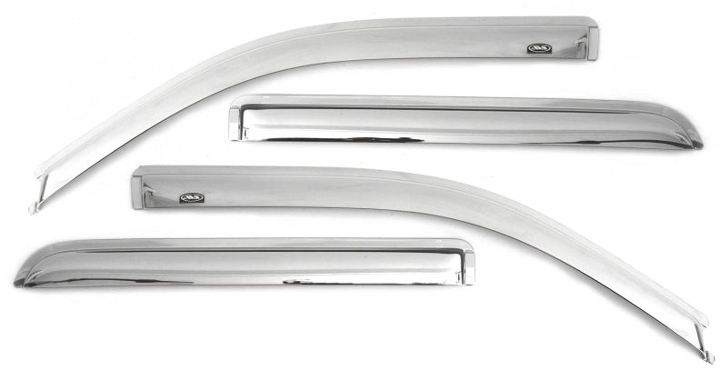 AVS 20-22 Chevrolet Silverado 1500 LTD Ext. Cab/DC F&R Ventvisor Window Deflectors 4pc - Chrome AVS Wind Deflectors  AXOPROS