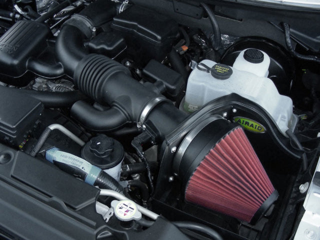 Airaid 08-10 Ford F-250/350 5.4L V8/6.8L V10 CAD Intake System w/o Tube (Oiled / Red Media) Airaid Cold Air Intakes  AXOPROS