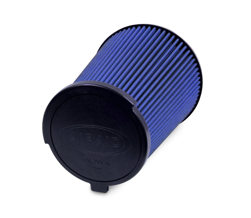 Airaid 10-14 Ford Mustang Shelby 5.4L Supercharged Direct Replacement Filter - Oiled / Blue Media Airaid Air Filters - Direct Fit  AXOPROS