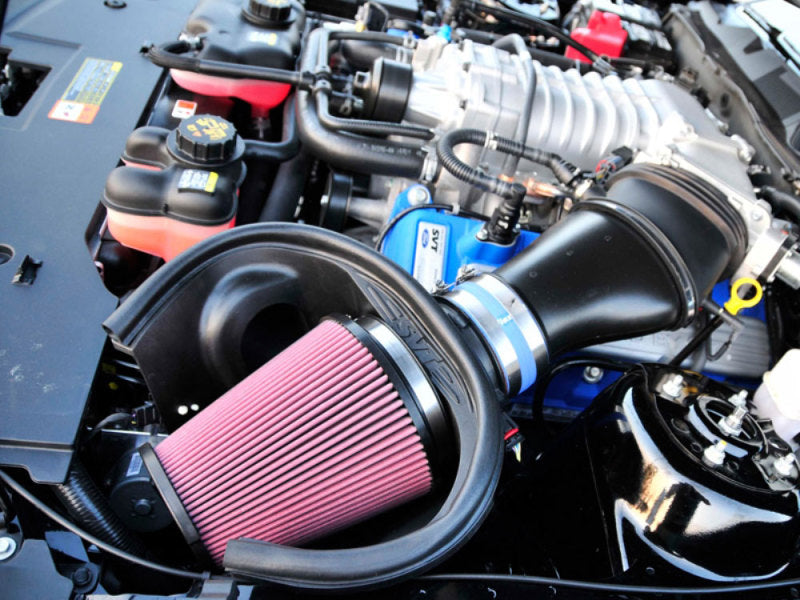 Airaid 10-14 Ford Mustang Shelby 5.4L Supercharged Direct Replacement Filter - Oiled / Red Media Airaid Air Filters - Direct Fit  AXOPROS