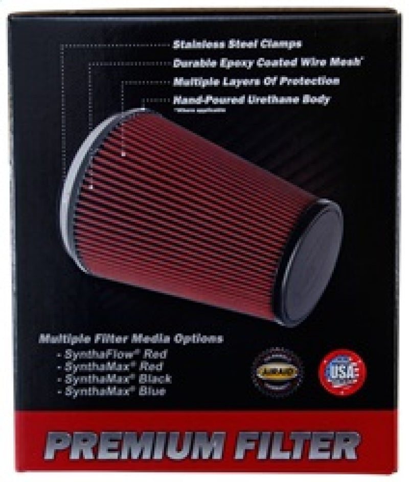 Airaid 10-14 Ford Mustang Shelby 5.4L Supercharged Direct Replacement Filter - Oiled / Red Media Airaid Air Filters - Direct Fit  AXOPROS