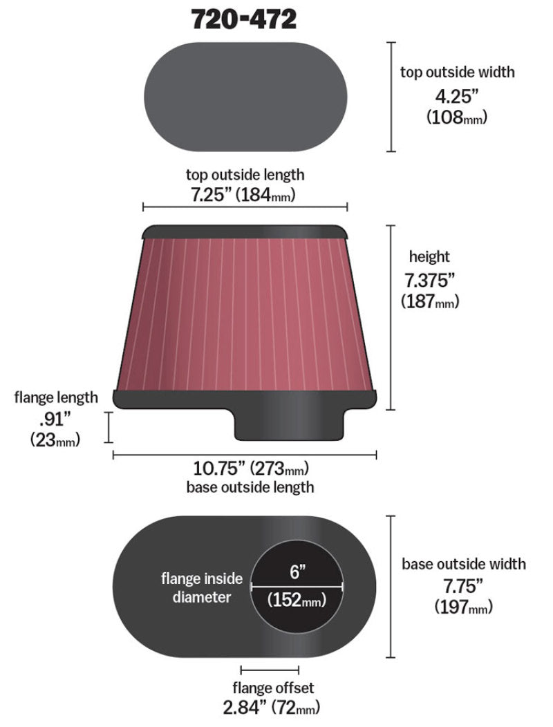 Airaid Kit Filter Airaid Air Filters - Universal Fit  AXOPROS