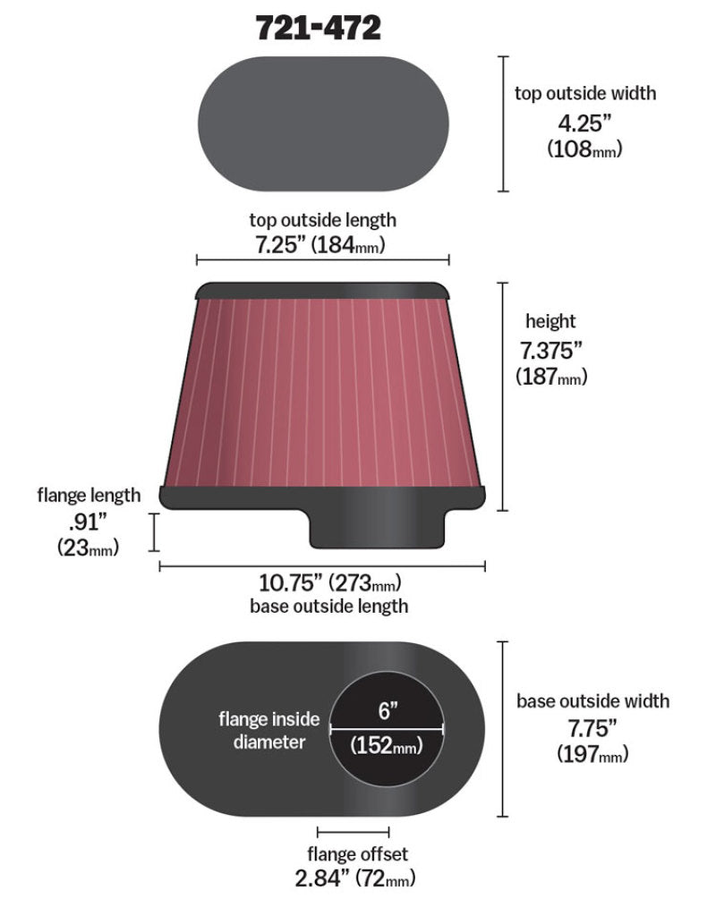 Airaid Kit Replacement Filter Airaid Air Intake Components  AXOPROS