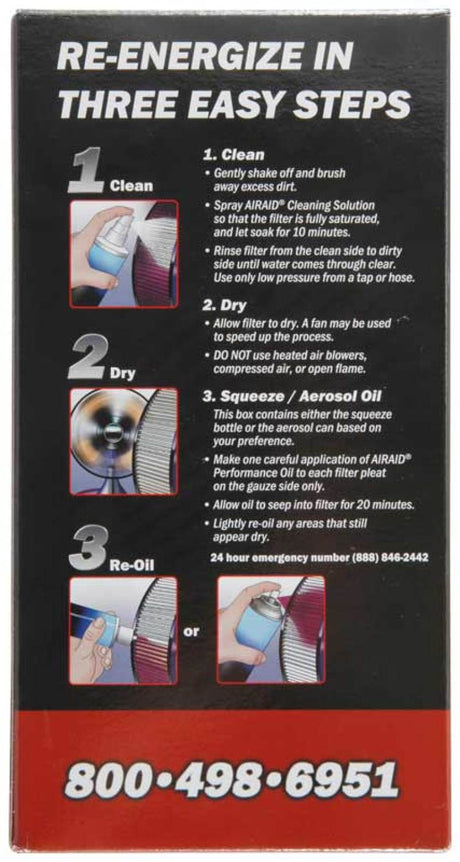 Airaid Renew Kit - 12oz Cleaner / 8oz Squeeze Oil Airaid Recharge Kits  AXOPROS