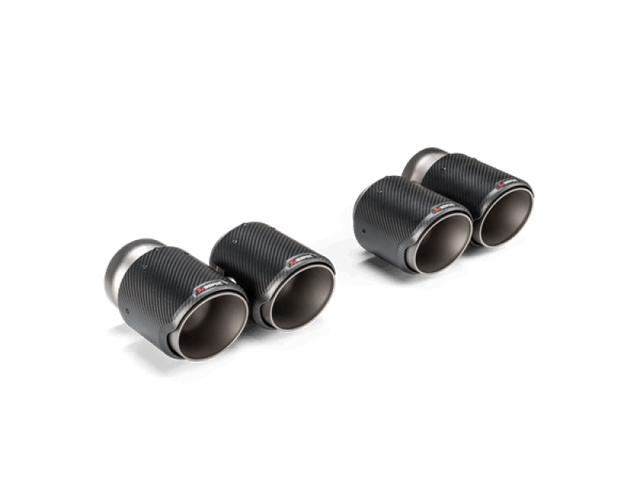 Akrapovic 2021+ BMW G87 M2, G80 M3 &amp; G82 M4 Classic Carbon Design Tail Pipe Set Akrapovic Tips  AXOPROS