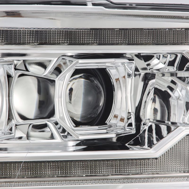 AlphaRex 09-18 Dodge Ram 2500 LUXX LED Proj Headlights Plank Style Chrm w/Activ Light/Seq Signal/DRL AlphaRex Headlights  AXOPROS