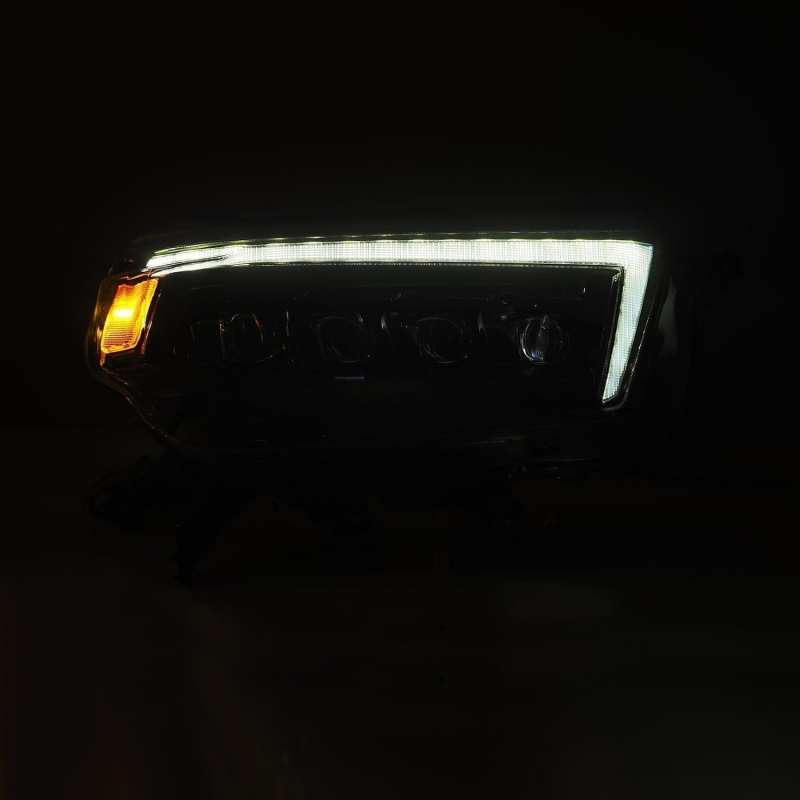 AlphaRex 10-13 Toyota 4Runner NOVA LED Proj Headlights Plank Style Alpha Black w/Seq Signal/DRL AlphaRex Headlights  AXOPROS
