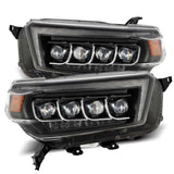 AlphaRex 10-13 Toyota 4Runner NOVA LED Projector Headlights Plank Style Black w/Seq Signal/DRL AlphaRex Headlights  AXOPROS
