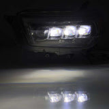 AlphaRex 10-13 Toyota 4Runner NOVA LED Projector Headlights Plank Style Black w/Seq Signal/DRL AlphaRex Headlights  AXOPROS