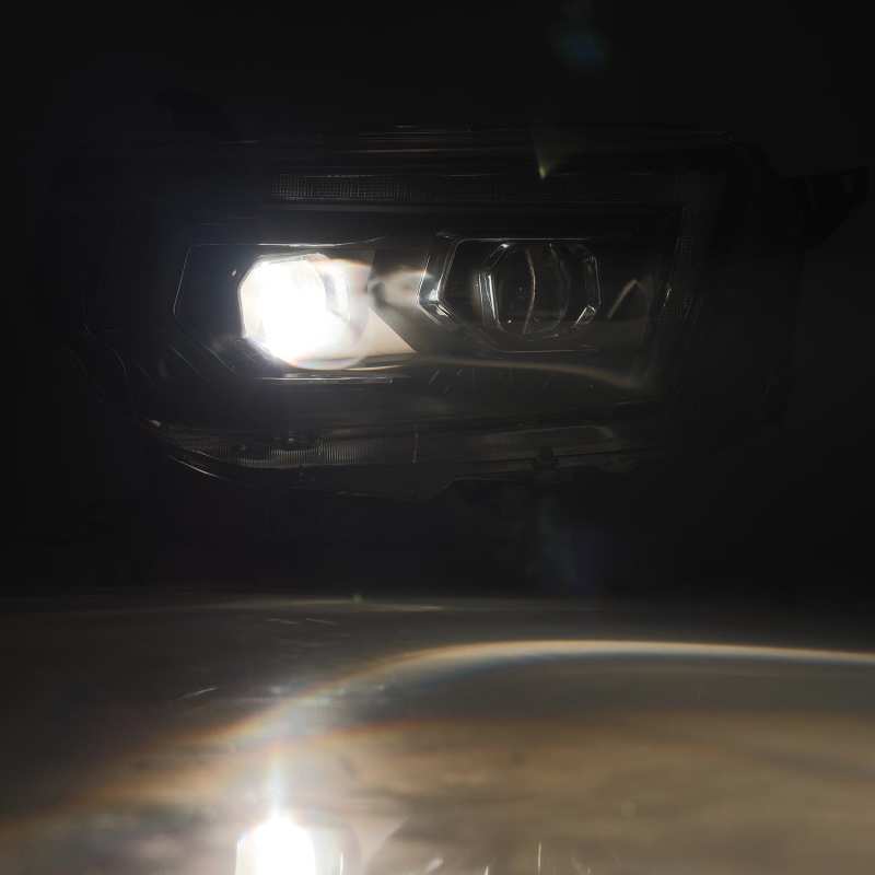 AlphaRex 10-13 Toyota 4Runner PRO-Series Projector Headlights Plank Style Black w/Seq Signal/DRL AlphaRex Headlights  AXOPROS
