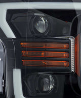 AlphaRex 18-19 Ford F-150 PRO-Series Proj Headlights Plank Style Gloss Blk w/Activ Light/Seq Signal AlphaRex Headlights  AXOPROS