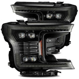 AlphaRex 18-20 Ford F-150 NOVA LED Proj Headlight Plank Style Alpha Blk w/Activ Light/Seq Signal/DRL AlphaRex Headlights  AXOPROS
